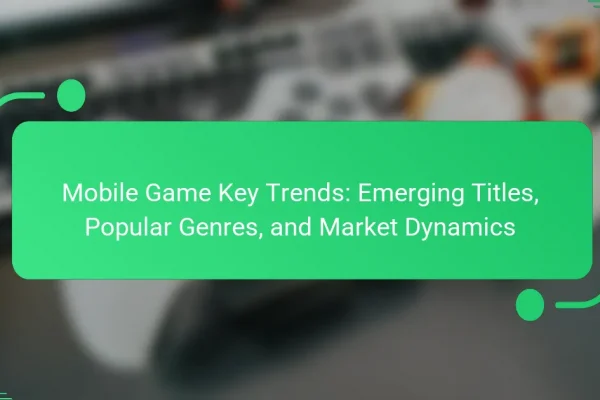 Mobile Game Key Trends: Emerging Titles, Popular Genres, and Market Dynamics